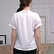 White t-shirt oversize Hamster, summer women's t-shirt with mesh. T-shirts. Lara (EnigmaStyle). My Livemaster. Фото №6