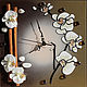 Часы "Нежность орхидеи 2", Часы классические, Новосибирск,  Фото №1