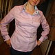 Camisa de mujer de negocios 'aciano'. Blouses. Lana Kmekich (lanakmekich). Ярмарка Мастеров.  Фото №5