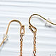 Long earrings in gold with amethyst. Earrings. Aliento-jewerly (alientojewelry). My Livemaster. Фото №4