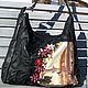 Сумка из кожи женская Венеция в цветах, Классическая сумка, Коломна,  Фото №1