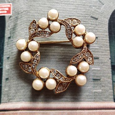 Винтаж ручной работы. Ярмарка Мастеров - ручная работа Винтаж: Брошь. ABhMayC. Handmade.
