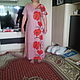 Linen dress 'Poppies', Dresses, Ivanovo,  Фото №1