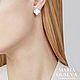 Серьги клевера Vintage Alhambra с белым перламутром. Серьги классические. MARIA GUSEVA Fashion Jewelry. Интернет-магазин Ярмарка Мастеров.  Фото №2