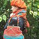 "Оранж и бирюза"-шарф+сумка. Классическая сумка. Елена Богомолова (WooLove). Ярмарка Мастеров.  Фото №4