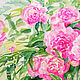 Watercolor painting ' Peonies delicate fragrance'. Painting with flowers. Pictures. Pictures for the soul (RozaSavinova). My Livemaster. Фото №4