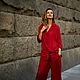 Silk pajama suit ' Wine'. Suits. Alexandra Maiskaya. My Livemaster. Фото №6