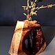 Эксклюзивная ваза с колбой из спила карельской берёзы. Вазы. artwood_epoxy. Интернет-магазин Ярмарка Мастеров.  Фото №2