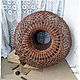Ceiling lampshade brown wicker openwork. Lampshades. lmillame. Online shopping on My Livemaster.  Фото №2