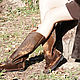 TEXANO - Italian Cossack boots made of trimmed pony fur-Autumn-Winter. High Boots. Febe-handmade. My Livemaster. Фото №4