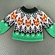 Свитер "Лисички". Одежда для кукол. MiniModa. Ярмарка Мастеров.  Фото №5