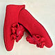 Red felted mallow Slippers. Slippers. snezhana-snezhina (snezhanap). My Livemaster. Фото №5