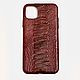 Case cover, for iPhone 11 Pro Max phone, made of ostrich leather, Case, St. Petersburg,  Фото №1