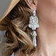 Soutache Valentine earrings. Long earrings. Wedding jewelry, Earrings, Krasnodar,  Фото №1