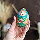 Huevo pintado de madera, 7 cm. Easter souvenirs. Ручной Лис. My Livemaster. Фото №5