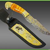 Сувениры и подарки handmade. Livemaster - original item Z418 Damascus steel knife. Handmade.