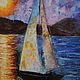 "Boat trip at night" oil Painting. Pictures. Kind paintings by Irina Belozerova. Online shopping on My Livemaster.  Фото №2