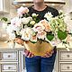 Букет цветов в вазе «Флёр». Композиции. VIVA-FLORA от Оксаны Миткевич. Интернет-магазин Ярмарка Мастеров.  Фото №2