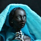 Кукла текстильная интерьерная "Роберта Пион"