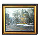 The view on the street. Bolshaya Nikitskaya. Moscow/50h60 cm/urban landscape in oil, Pictures, Moscow,  Фото №1