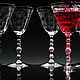 Collectible Crystal glasses with etching. Wine Glasses. antiqueb (antiqueb). My Livemaster. Фото №6