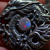 Украшения handmade. Livemaster - original item Dragon opal pendant, silver. Handmade.