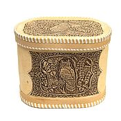 Для дома и интерьера handmade. Livemaster - original item Bread box made of birch bark 
