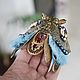 Order Turquoise Cicada brooch. VeninnaS. Livemaster. . Brooches Фото №3
