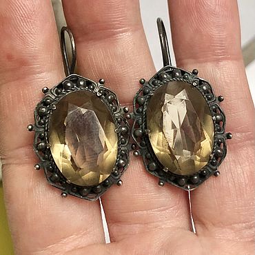 Одежда ручной работы. Ярмарка Мастеров - ручная работа Винтажные серьги. Handmade.