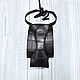 Corbata de cuero genuino de cocodrilo para hombre, en color negro!. Ties. SHOES&BAGS. Интернет-магазин Ярмарка Мастеров.  Фото №2