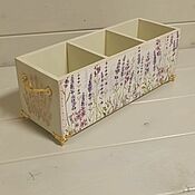 Салфетница- короб для хранения "Лаванда"