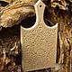 Разделочная доска Abramtzevo Kudrinskaya woodcarving. Елочные игрушки. Александр и Елена  Резьба по дереву. Интернет-магазин Ярмарка Мастеров.  Фото №2