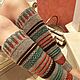 Leg Warmers, Merino wool, beige, green, terracotta. Leg warmers. SIBERIA COOL (knitting & painting) (Siberia-Cool). My Livemaster. Фото №5