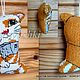 Объемная игрушка Котик с рыбкой. Кукла Кастом. Rukarnyushki. Ярмарка Мастеров.  Фото №4