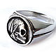 Кольцо из серебра Skull Coin T&PR26-03, Кольца, Москва,  Фото №1