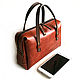 Handbag 'Shilka' cognac, Classic Bag, Cheboksary,  Фото №1