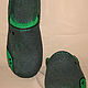 Men's felted Slippers Elements. Slippers. MMwool (marinamol). My Livemaster. Фото №4