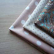 Материалы для творчества handmade. Livemaster - original item Fabric: Set of fabrics for creativity No. 5 Cotton. Handmade.