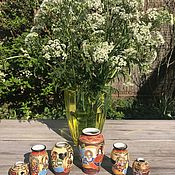 Винтаж handmade. Livemaster - original item Vases miniatures handmade, 6 PCs., moriage, Japan. Handmade.