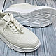 Women's sneakers made of genuine crocodile leather, in white. Sneakers. SHOES&BAGS. My Livemaster. Фото №4