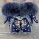 Order Pavlovo Posad mittens with natural fur. Olga Lavrenteva. Livemaster. . Mittens Фото №3