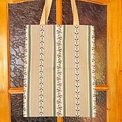 Сумки и аксессуары handmade. Livemaster - original item Eco-striped bag, A3 format. Handmade.