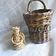 the basket is in the style of Provence 'green light'. Basket. paperchest (paperchest). My Livemaster. Фото №6