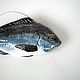  Керамическая рыба из глины ручной работы Дорадо. Подарки на 8 марта. Fish_ceramics (Керамические рыбы). Интернет-магазин Ярмарка Мастеров.  Фото №2