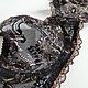 Комплект нижнего белья #9 Black gold. Комплекты белья. SMART_HOBBY | Ателье вязаной одежды. Ярмарка Мастеров.  Фото №7