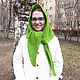 Шаль Первая зелень. Шали. Солнечный мир Мирты (MirMirty). Ярмарка Мастеров.  Фото №4