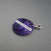 Материалы для творчества handmade. Livemaster - original item Amethyst purple wavy bead 15h20 mm. Handmade.