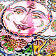 Декоративная тарелка "Розовое Солнце" украшение на стену. Тарелки декоративные. Декоративные тарелки Тани Шест. Ярмарка Мастеров.  Фото №5