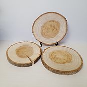 Материалы для творчества handmade. Livemaster - original item saw cut wood: Polished oak with bark.. Handmade.