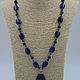 Necklace with lapis lazuli and aventurine pendant ' Nocturne'. Necklace. Magic box. My Livemaster. Фото №6